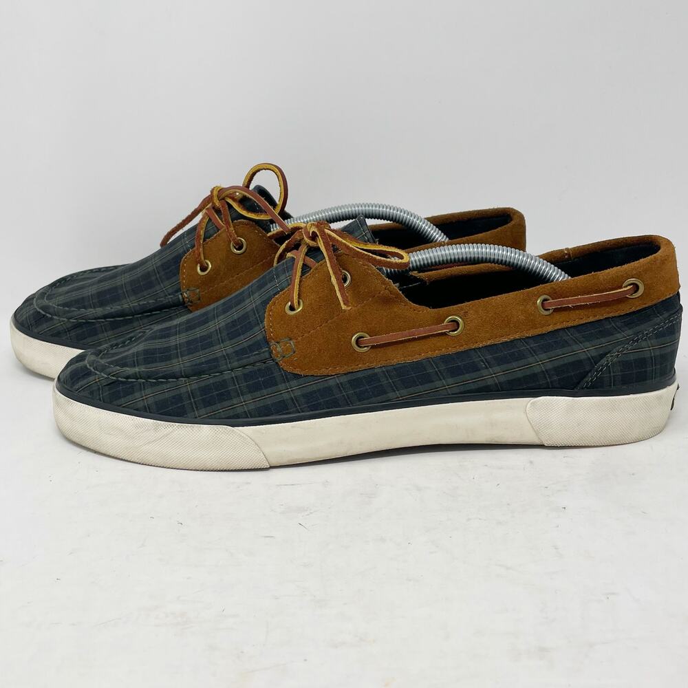 Polo Ralph Lauren Rylander Plaid Boat Shoes Mens Size 12D